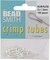 The Beadsmith Tube Crimp Beads, Gold Color, Uniform Cylindrical Shape, No Sharp Edges, Designed to Secure the Ends of Jewelry Stringing Wires and Cables
